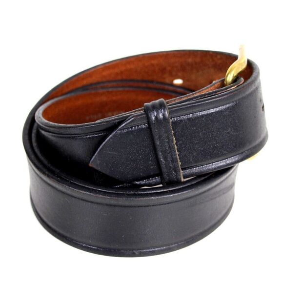 Don Hume SADDLE BLACK GENUINE LEATHER 1.5"Wd CASUAL DRESS MEN'S BELT Sz 36 (G35 - Picture 5 of 12